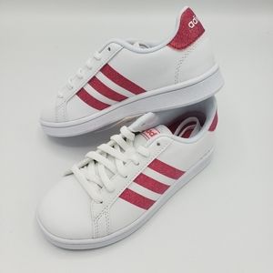 pink sparkly adidas shoes